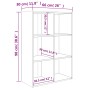 Estantería/Aparador madera de ingeniería gris 66x30x98 cm de , Librerías y estanterías - Ref: Foro24-800344, Precio: 65,99 €,...