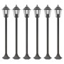 Farolas de jardín aluminio bronce E27 110 cm 6 unidades de , Iluminación de exterior - Ref: Foro24-44205, Precio: 149,11 €, D...