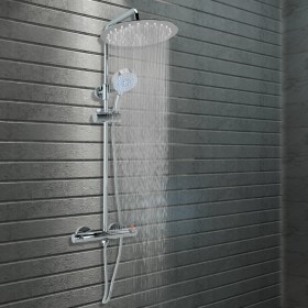 Combined shower kit with stainless steel thermostat by vidaXL, shower heads - Ref: Foro24-145054, Price: 146,03 €, Discount: %