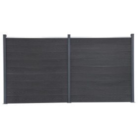 Juego de paneles de valla WPC gris 353x186 cm de , Paneles de vallas - Ref: Foro24-3211831, Precio: 682,98 €, Descuento: %