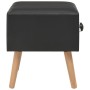 Mesita de noche negro 40x35x40 cm cuero sintético de vidaXL, Mesitas de noche - Ref: Foro24-247537, Precio: 54,93 €, Descuent...