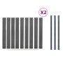 Gray WPC Fence Panel Set 353x186 cm by , fence panels - Ref: Foro24-3211831, Price: 704,33 €, Discount: %