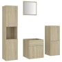 Conjunto de muebles de baño madera contrachapada colo roble de , Muebles de baño - Ref: Foro24-3070904, Precio: 142,89 €, Des...