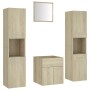 Juego de muebles de baño madera de ingeniería roble Sonoma de , Muebles de baño - Ref: Foro24-3071039, Precio: 177,99 €, Desc...