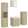 Badezimmermöbel-Set aus Sonoma-Eichenholzwerkstoff von , Badezimmermöbel - Ref: Foro24-3071084, Preis: 242,97 €, Rabatt: %