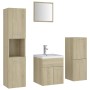 Sonoma Oak Engineered Wood Bathroom Furniture Set by , Bathroom furniture - Ref: Foro24-3071354, Price: 255,77 €, Discount: %