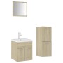 Badezimmermöbel-Set aus Sonoma-Eichenholzwerkstoff von , Badezimmermöbel - Ref: Foro24-3071444, Preis: 186,38 €, Rabatt: %