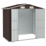 Cobertizo de jardín acero galvanizado marrón 205x129x183 cm de , Cobertizos - Ref: Foro24-46300, Precio: 310,05 €, Descuento: %