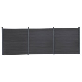 Juego de paneles de valla WPC gris 526x186 cm de , Paneles de vallas - Ref: Foro24-3211829, Precio: 1,00 €, Descuento: %