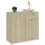 Sideboard aus Sonoma-Eichensperrholz, 80 x 36 x 75 cm von , Sideboards - Ref: Foro24-801835, Preis: 100,32 €, Rabatt: %