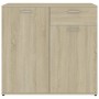 Sonoma oak plywood sideboard 80x36x75 cm by , Sideboards - Ref: Foro24-801835, Price: 100,32 €, Discount: %