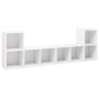 Muebles de salón 4 pzas madera ingeniería blanco 72x35x36,5 cm de , Muebles TV - Ref: Foro24-3079970, Precio: 132,30 €, Descu...