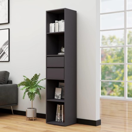 Graues Sperrholzregal 36x30x171 cm von , Bücherregale und Regale - Ref: Foro24-802869, Preis: 75,77 €, Rabatt: %