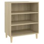 Aparador de madera contrachapada roble Sonoma 57x35x70 cm de , Aparadores - Ref: Foro24-806052, Precio: 40,99 €, Descuento: %