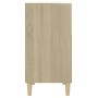 Aparador de madera contrachapada roble Sonoma 57x35x70 cm de , Aparadores - Ref: Foro24-806052, Precio: 40,99 €, Descuento: %