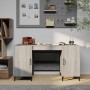 Sonoma gray plywood desk 140x50x75 cm by , Desks - Ref: Foro24-817553, Price: 112,37 €, Discount: %