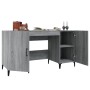 Escritorio de madera contrachapada gris Sonoma 140x50x75 cm de , Escritorios - Ref: Foro24-817553, Precio: 112,37 €, Descuent...