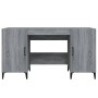 Escritorio de madera contrachapada gris Sonoma 140x50x75 cm de , Escritorios - Ref: Foro24-817553, Precio: 112,37 €, Descuent...