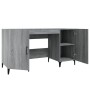 Sonoma gray plywood desk 140x50x75 cm by , Desks - Ref: Foro24-817553, Price: 112,37 €, Discount: %