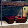 Garden furniture set 14 pieces and brown synthetic rattan cushions by , Garden sets - Ref: Foro24-3102867, Price: 1,00 €, Dis...