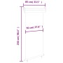 Gray balcony side awning 85x250 cm by , Umbrellas - Ref: Foro24-48410, Price: 54,92 €, Discount: %