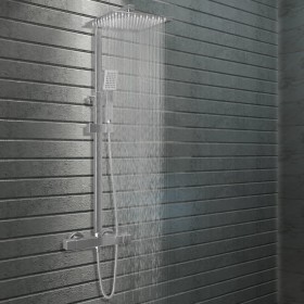 Combined shower kit with stainless steel thermostat by vidaXL, shower heads - Ref: Foro24-145053, Price: 164,85 €, Discount: %