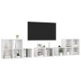 Living room furniture 8 pieces white engineered wood by , TV Furniture - Ref: Foro24-3080060, Price: 189,10 €, Discount: %