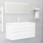 White plywood 2-piece bathroom furniture set by , Bathroom furniture - Ref: Foro24-804854, Price: 74,46 €, Discount: %