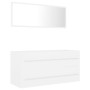 White plywood 2-piece bathroom furniture set by , Bathroom furniture - Ref: Foro24-804854, Price: 74,46 €, Discount: %