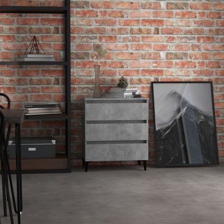 Concrete gray plywood sideboard 60x35x69 cm by , Sideboards - Ref: Foro24-806098, Price: 77,69 €, Discount: %