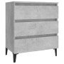 Concrete gray plywood sideboard 60x35x69 cm by , Sideboards - Ref: Foro24-806098, Price: 77,69 €, Discount: %