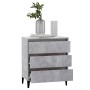 Aparador de madera contrachapada gris hormigón 60x35x69 cm de , Aparadores - Ref: Foro24-806098, Precio: 77,69 €, Descuento: %