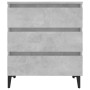 Concrete gray plywood sideboard 60x35x69 cm by , Sideboards - Ref: Foro24-806098, Price: 77,69 €, Discount: %