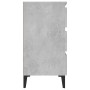 Concrete gray plywood sideboard 60x35x69 cm by , Sideboards - Ref: Foro24-806098, Price: 77,69 €, Discount: %