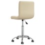 Swivel dining chairs 2 units synthetic cream leather by , dining chairs - Ref: Foro24-334347, Price: 118,01 €, Discount: %