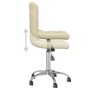 Swivel dining chairs 2 units synthetic cream leather by , dining chairs - Ref: Foro24-334347, Price: 118,01 €, Discount: %