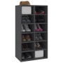 Mueble zapatero de madera contrachapada gris 54x34x100,5 cm de , Zapateros y organizadores de calzado - Ref: Foro24-800398, P...