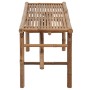 Folding garden bench with bamboo cushion 118 cm by , garden benches - Ref: Foro24-3063870, Price: 75,99 €, Discount: %