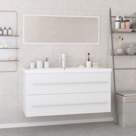 Conjunto de muebles de baño madera contrachapada blanco de , Muebles de baño - Ref: Foro24-3152853, Precio: 289,99 €, Descuen...