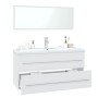 Conjunto de muebles de baño madera contrachapada blanco de , Muebles de baño - Ref: Foro24-3152853, Precio: 290,36 €, Descuen...