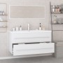 Set of white plywood bathroom furniture by , Bathroom furniture - Ref: Foro24-3152853, Price: 290,36 €, Discount: %