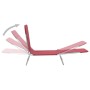 Folding sun loungers, 2 units, red steel and fabric by , Loungers - Ref: Foro24-44301, Price: 84,76 €, Discount: %