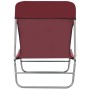 Folding sun loungers, 2 units, red steel and fabric by , Loungers - Ref: Foro24-44301, Price: 84,76 €, Discount: %