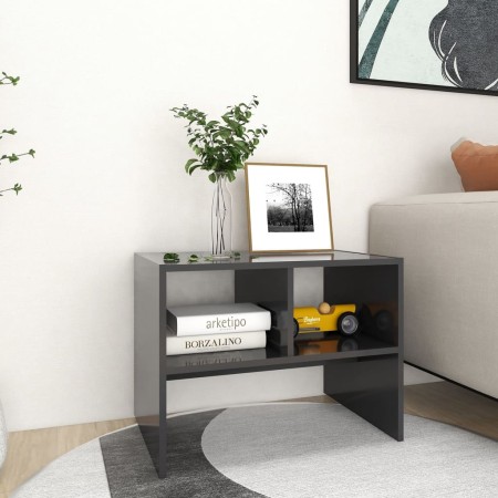 Gray plywood side table 60x40x45 cm by , Side tables - Ref: Foro24-806707, Price: 32,75 €, Discount: %