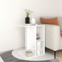 Side table made of glossy white plywood 60x40x45 cm by , Side tables - Ref: Foro24-806711, Price: 34,99 €, Discount: %