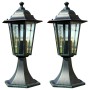 Garden lamp 2 pcs dark green/black aluminum by , Outdoor lighting - Ref: Foro24-3057507, Price: 49,61 €, Discount: %