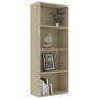 4-tier oak plywood shelf 60x30x151.5cm by , Bookcases and shelves - Ref: Foro24-800984, Price: 84,95 €, Discount: %