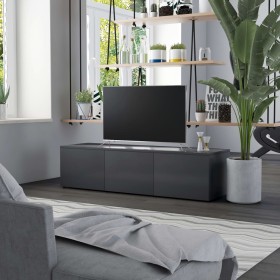 Mueble para TV madera contrachapada gris 120x34x30 cm de , Muebles TV - Ref: Foro24-801870, Precio: 90,99 €, Descuento: %