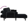 L-förmiges Schlafsofa aus schwarzem Samt 260x140x70 cm von , Sofas - Ref: Foro24-3157245, Preis: 406,79 €, Rabatt: %