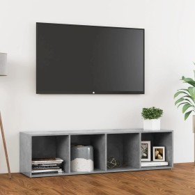 TV stand made of gray concrete plywood 142.5x35x36.5cm by , TV Furniture - Ref: Foro24-805547, Price: 68,67 €, Discount: %